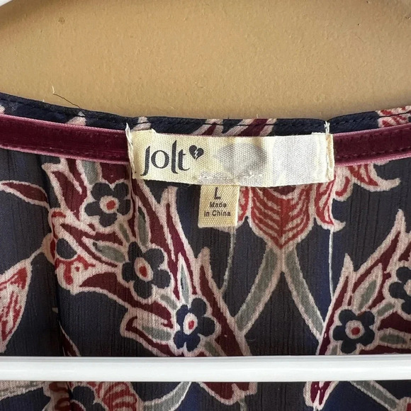 Jolt Kimono / Swim Coverup - Size L - Velvet Floral Bohemian - Picture 2 of 4